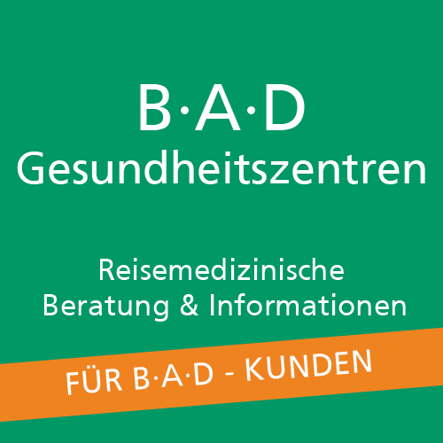 BAD unterstützt mit reisemedizinischer Beratung bundesweit in allen B·A·D-Gesundheitszentren