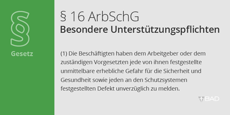 Paragraph 16: Besondere Unterstützungspflichten Paragraph 16: Besondere Unterstützungspflichten
