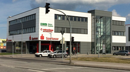 Das Gebäude des Zentrums in Lübeck.
