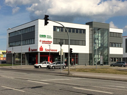 Das Gebäude des Zentrums in Lübeck.
